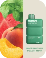 FUMMO Magnum 8000 Watermelon Peach Mint Disposable Vape VapeLox Dubai UAE