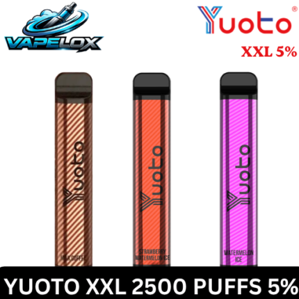 Yuoto XXL Disposable Vape 2500 Puffs 5% Nicotine Dubai UAE