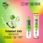 Tugboat EVO 4500 Puffs Disposable Vape Green Apple Ice 5 Percent Nicotine Dubai UAE