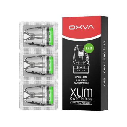 OXVA XLIM Top Fill Cartridge 3ml Replacement Pod 3pcs 1.2 Pack Vape Lox Dubai UAE