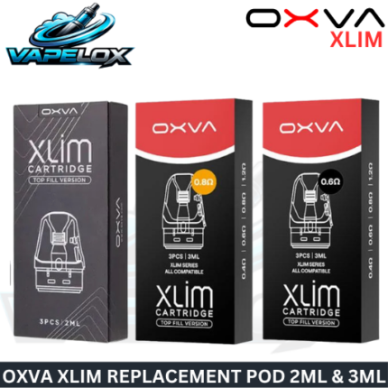 OXVA XLIM Top Fill Cartridge 2ml 3ml Replacement Pod 3pcs Pack Vape Lox Dubai UAE