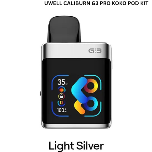 Uwell Caliburn G3 Pro KOKO Pod Kit Light Silver