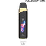 Uwell Caliburn G4 Pro Pod Kit Desert Gold stylish vape device