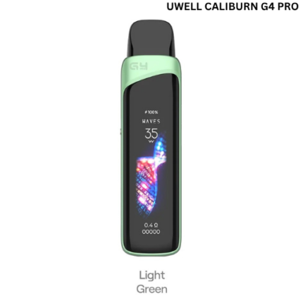Uwell Caliburn G4 Pro Pod Kit Light Green stylish vape device