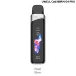 Uwell Caliburn G4 Pro Pod Kit Pearl Silver stylish vape device