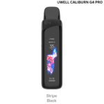 Uwell Caliburn G4 Pro Pod Kit Stripe Black stylish vape device