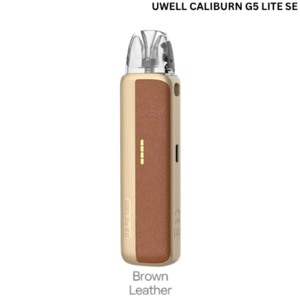 Uwell Caliburn G5 Lite SE Kit Brown Leather pod vape UAE
