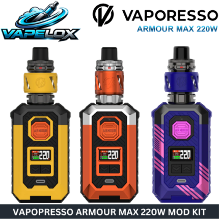 Vaporesso Armour Max 220W Kit high wattage vape device by Vape Lox UAE