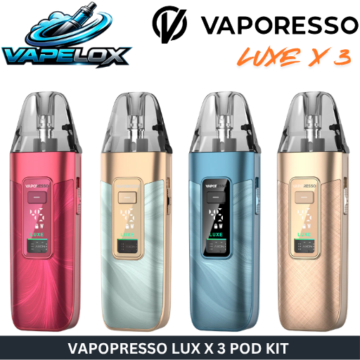 Vaporesso Luxe X3 Pod Kit from Vape Lox UAE powerful 45W vape device