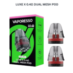 Vaporesso LUXE X 0.4 Doul Mesh Pod Cartridge 2pcs pack replacement mesh pods for LUXE X device UAE