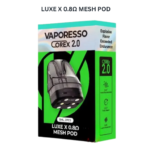 Vaporesso LUXE X 0.8 Mesh Pod Cartridge 2pcs pack replacement mesh pods for LUXE X device UAE
