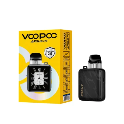 Voopoo Argus P3 Pod Kit Black Leather edition available at Vape Lox UAE