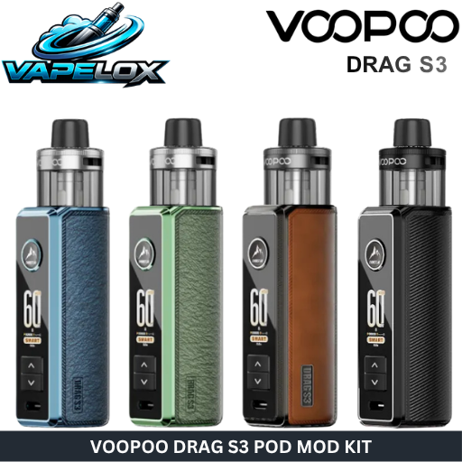 voopoo-drag-s3-kit-dubai-uae.webp Voopoo Drag S3 Kit 60W Pod Mod Kit UAE – Vape Lox - Image 1