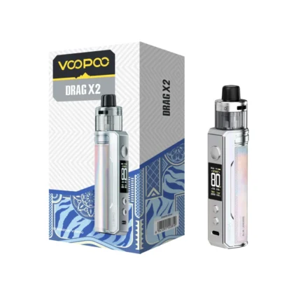 VOOPOO Drag X2 Pod Mod Kit Colorful Silver edition premium pod mod at Vape Lox UAE
