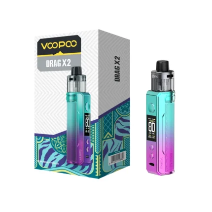 VOOPOO Drag X2 Pod Mod Kit Sky Blue finish smart pod mod available at Vape Lox UAE