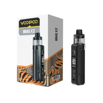 VOOPOO Drag X2 Pod Mod Kit Spray Black colour powerful pod mod device Vape Lox UAE