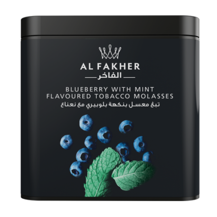 Al Fakher Blueberry Mint Shisha Tobacco 250G and 1KG original Emirates tobacco available at VapeLox UAE
