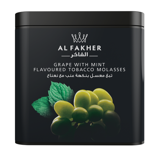 al-fakher-grape-mint-shisha-tobacco-250g-1kg.webp Al Fakher Grape Mint Shisha Tobacco 250G and 1KG original Emirates tobacco available at VapeLox UAE