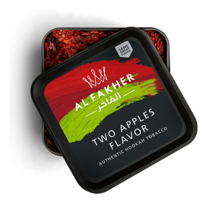 Al Fakher Two Apple Shisha Tobacco 250G and 1KG premium hookah flavor available at VapeLox UAE ✅