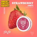 White OLO Nicotine Pouches Strawberry Tobacco-Free Slim Pouches - VapeLox UAE