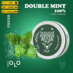 White OLO Nicotine Pouches Double Mint Tobacco-Free Slim Pouches - VapeLox UAE
