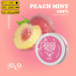 White OLO Nicotine Pouches Peach Mint Tobacco-Free Slim Pouches - VapeLox UAE