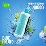 VOZOL Gear Hookah 40000 Puffs Blue Mojito Disposable Vape Vape Lox Dubai UAE