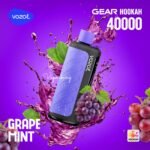 VOZOL Gear Hookah 40000 Puffs Grape Mint Disposable Vape Vape Lox Dubai UAE