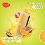 VOZOL Gear Hookah 40000 Puffs Passion Fruit Lychee Orange Disposable Vape Vape Lox Dubai UAE
