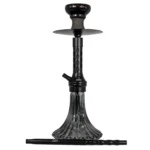 Hawaya Black Shisha Hookah – Premium Glass Base & Metal Stem