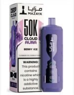Mazaya Cloud AURA Berry Ice 50000 Puffs 6mg Disposable Vape UAE Vape Lox