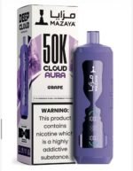 Mazaya Cloud AURA Grape 50000 Puffs 6mg Disposable Vape UAE Vape Lox
