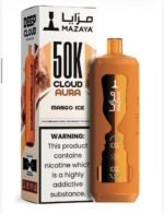 Mazaya Cloud AURA Mango Ice 50000 Puffs 6mg Disposable Vape UAE Vape Lox