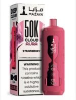 Mazaya Cloud AURA Strawberry 50000 Puffs 6mg Disposable Vape UAE Vape Lox