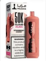 Mazaya Cloud AURA Strawberry Cherry 50000 Puffs 6mg Disposable Vape UAE Vape Lox