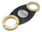Double Blade Cigar Cutter Gold & black | VapeLox UAE