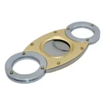 Double Blade Cigar Cutter Gold & black | VapeLox UAE
