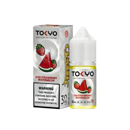 Tokyo Classic Iced Strawberry Watermelon 30ml Salt Nic Liquid Dubai UAE VAPELOX